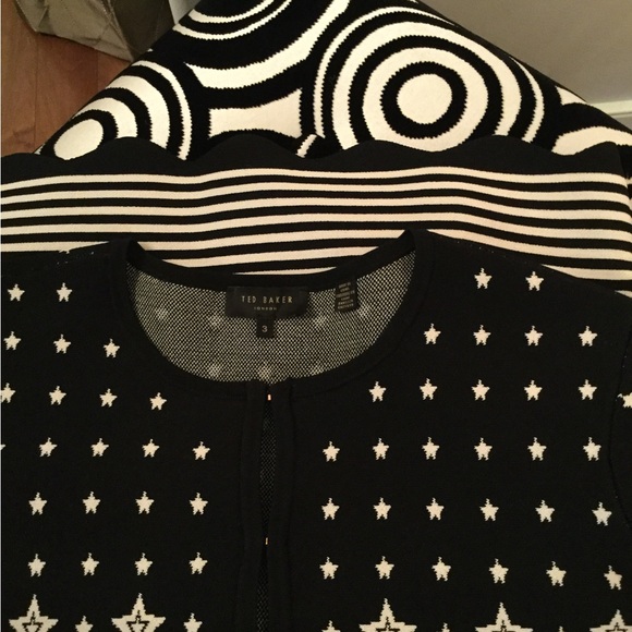 Ted Baker Navy & Cream Cardigan - Picture 4 of 4